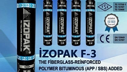 Izopak F-3 Fibro Glass Supported Bituminous Isolation Membrane