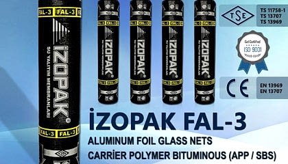 Izopak FAL-3 Aluminum Foil Coated Water Isolation Membrane