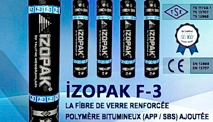 İzopak F-3 La Fibre De Verre Renforcée Polymère Bıtumıneux (App / Sbs)
