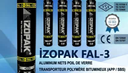 İzopak FAL-3 Alumınum Nets Poıl De Verre Transporteur Polymère Bıtumıneux