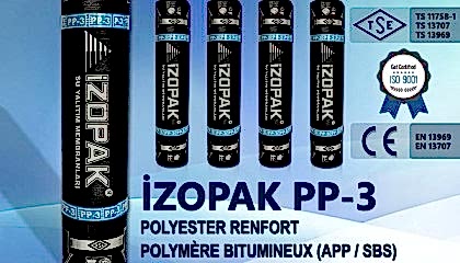 İzopak PP-3 Polyester Renfort Polymère Bıtumıneux (App / Sbs)