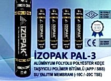 İzopak Pal-3 Alüminyum Folyolu Polyester Keçe Taşıyıcılı Polimer Bitümlü (App / Sbs)  Su Yalıtım Membranı (-10c / -20c Tse)