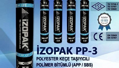 İzopak PP-3 Polyester Keçe Taşıyıcılı Polimer Bitümlü (App / Sbs) Katkılı